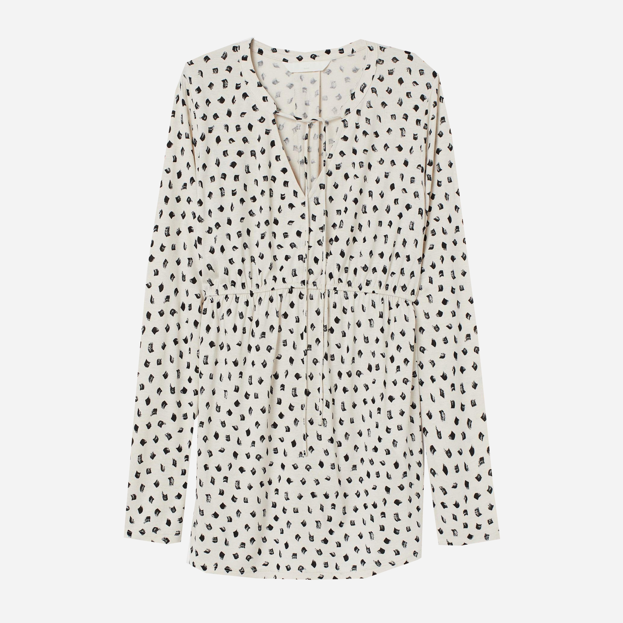 

Блузка для кормящих мам H&M 7929000-ABYL L Молочная с черным
