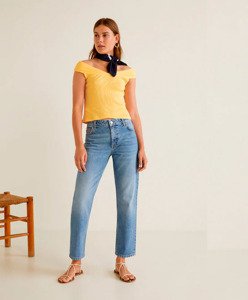 

Toп MANGO MNG33030743 M Жовтий