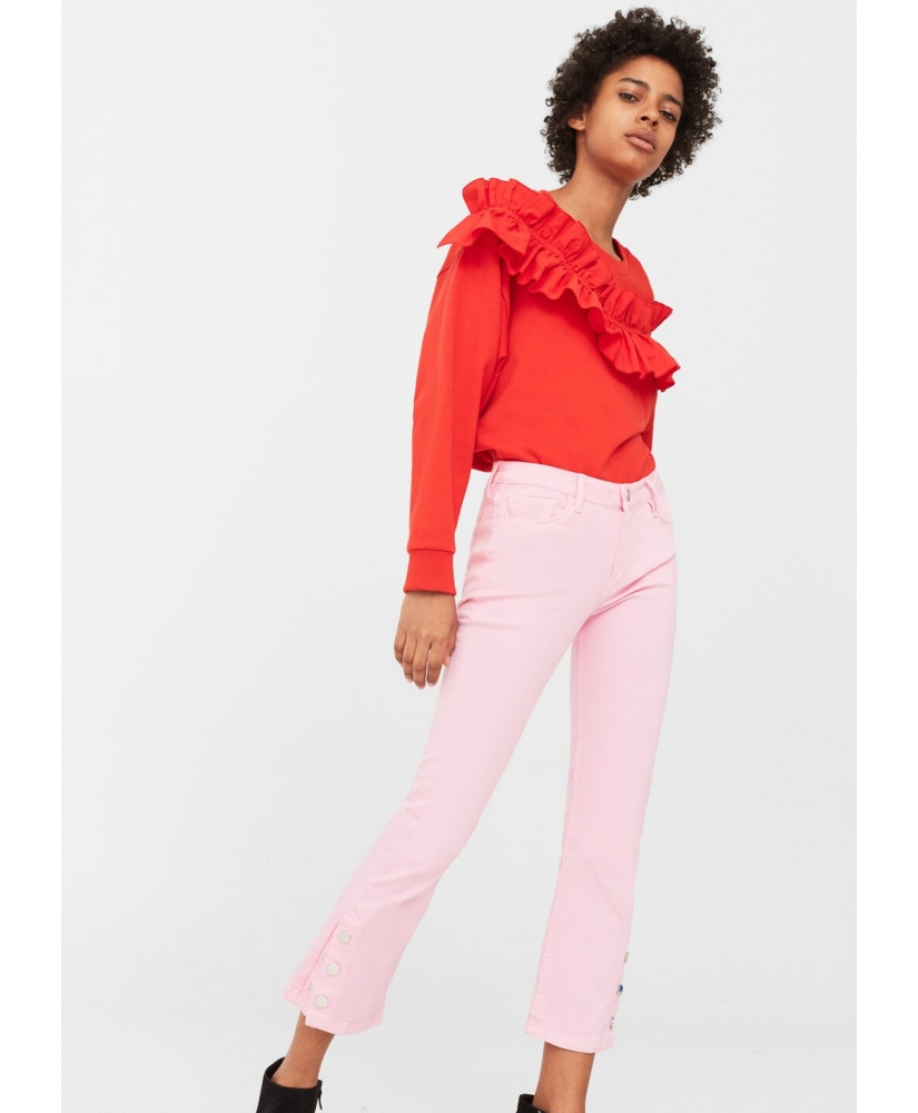 

Штани MANGO МNG77602 38 Рожевий