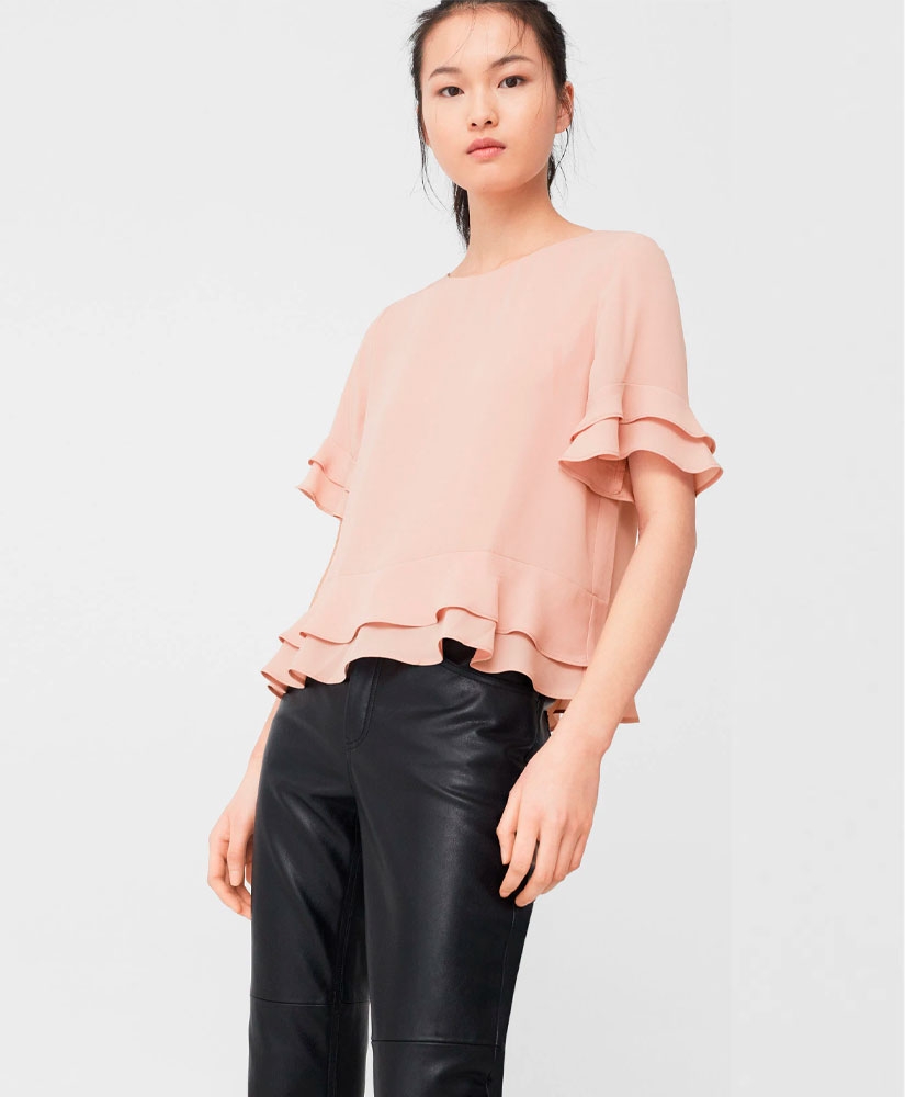 

Блуза MANGO MNG81085512 XS Бежевий