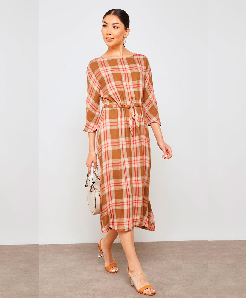 

Плаття MANGO MNG33085802 S Коричневий