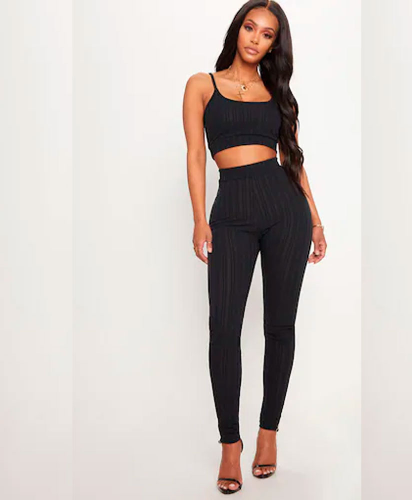 

Штани PrettyLittleThing 20743 36 Чорний