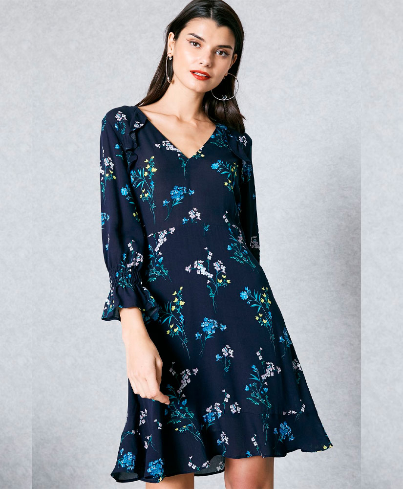 

Плаття MANGO MNG83048817 S Синій