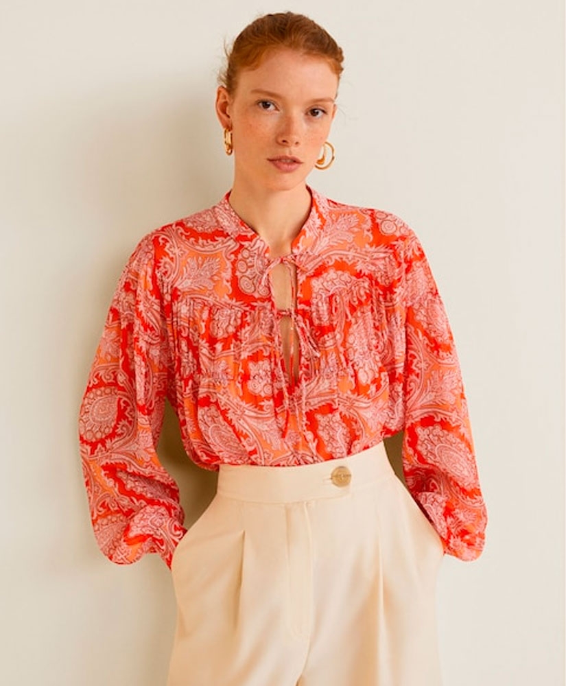 

Блуза MANGO MNG31020878 S Оранжевий