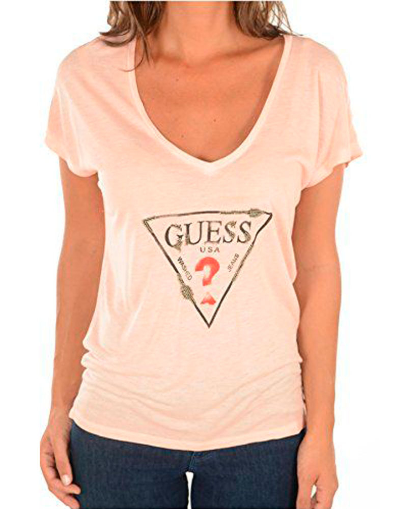 

Футболка GUESS 23884 L Персиковий