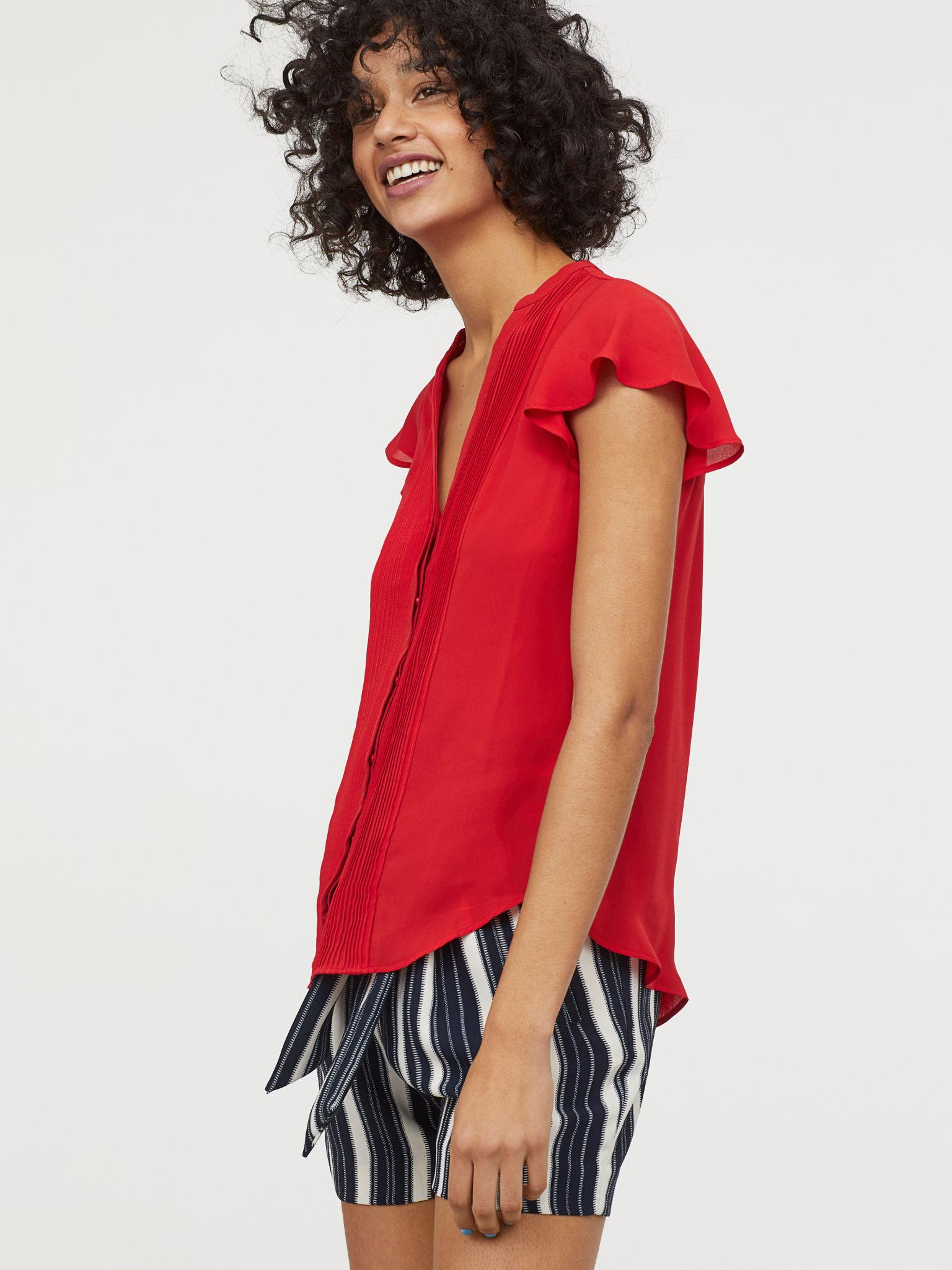 

Блузка H&M 7224399-ACVF 36 Красная