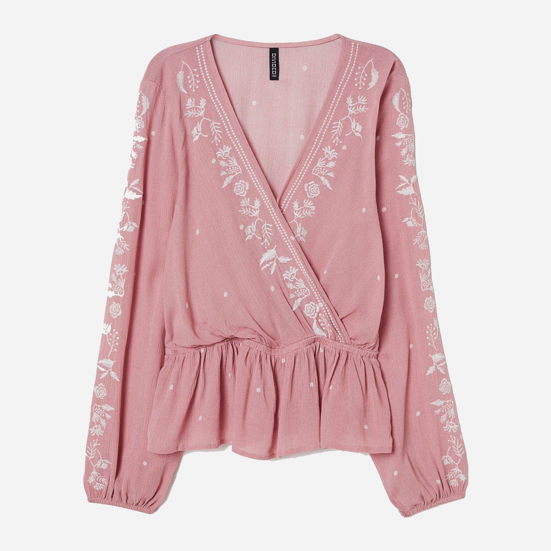 

Блузка H&M 7160889-ABWQ 38 Бледно-розовая