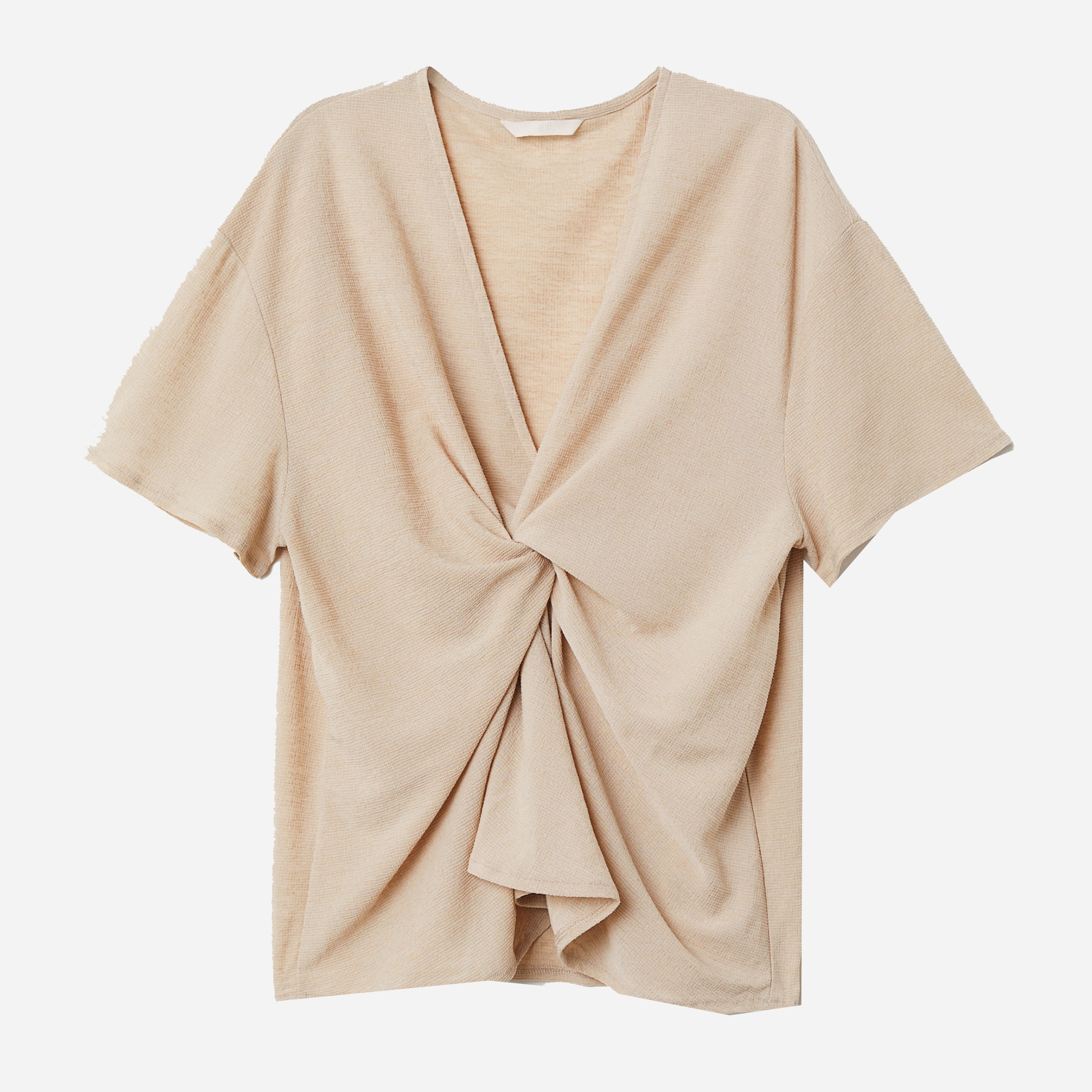 

Футболка H&M 6462667-ACTQ 44 Бежевая