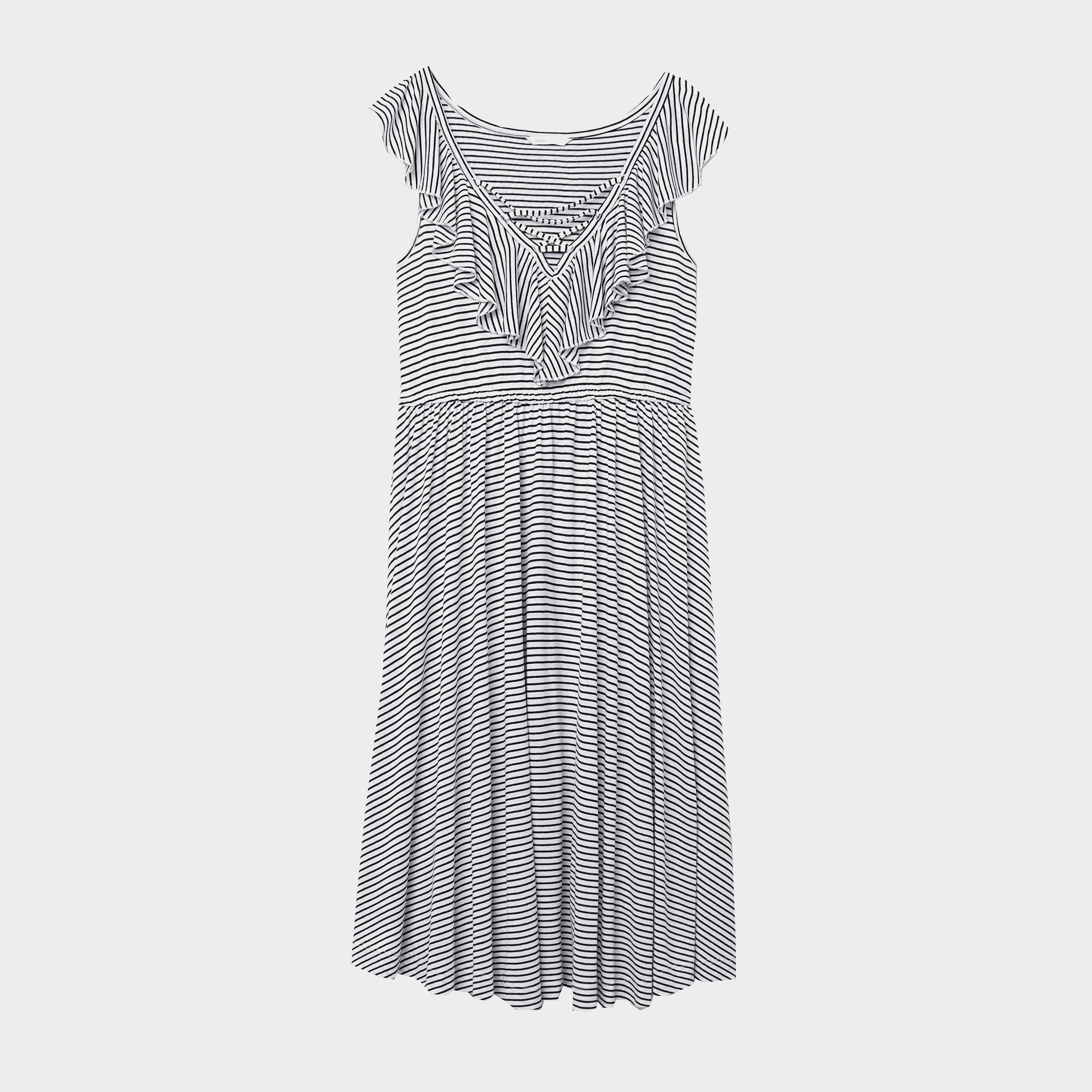 

Платье H&M 6371847-ACSP L Белое с черным