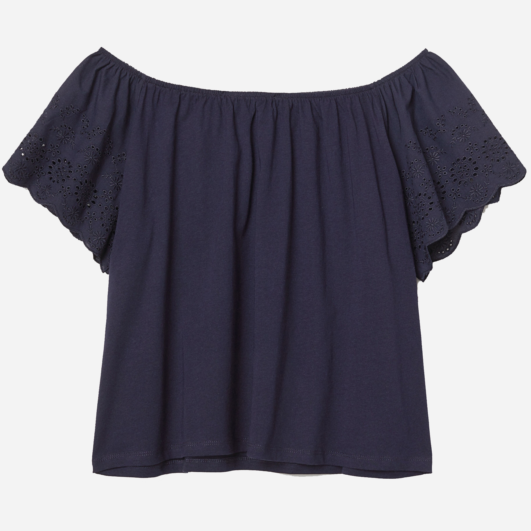 

Блузка H&M 6134658-AAQJ M Темно-синяя