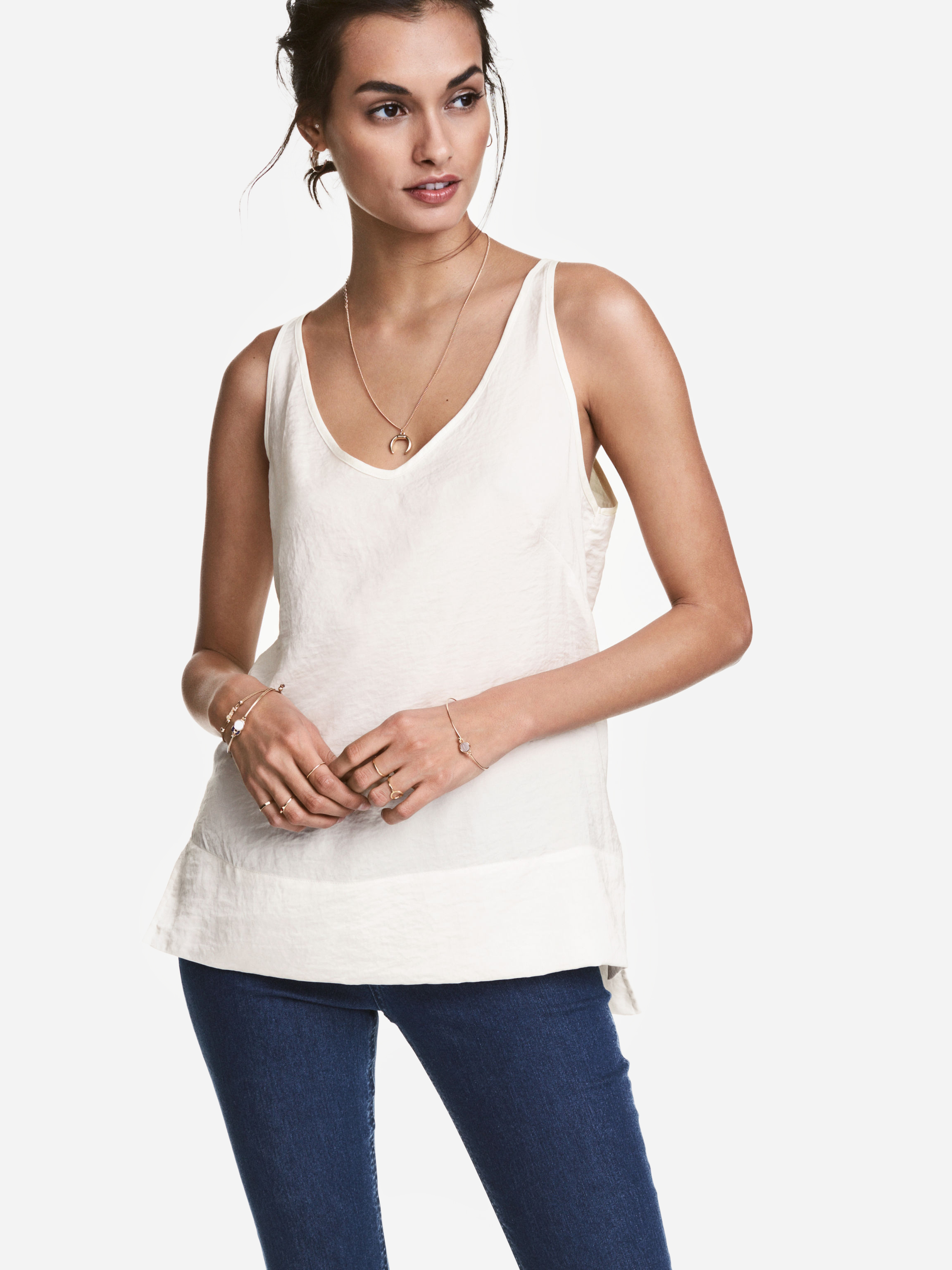

Топ H&M 4636305-ABAK 36 Молочный