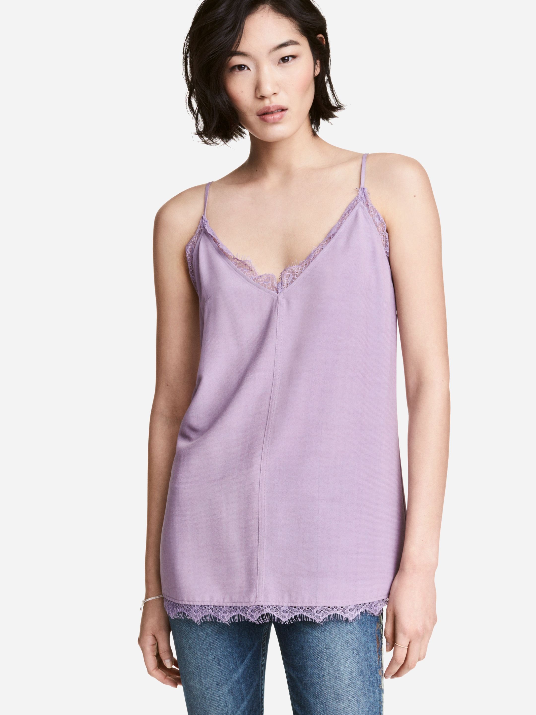 

Топ H&M 4578555-ACXE 32 Сиреневый