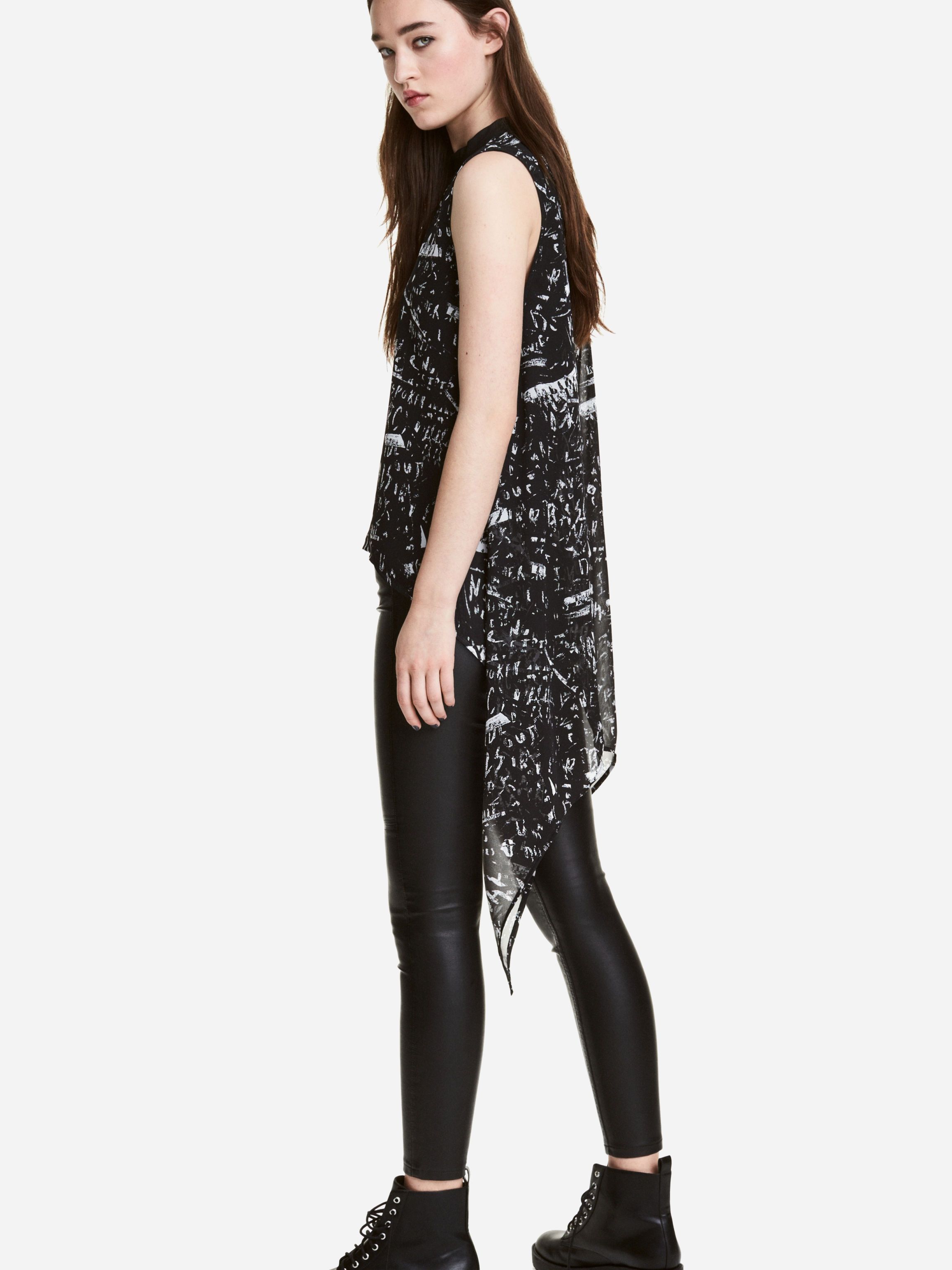 

Блузка H&M 4468265-ACRV 36 Черная с белым