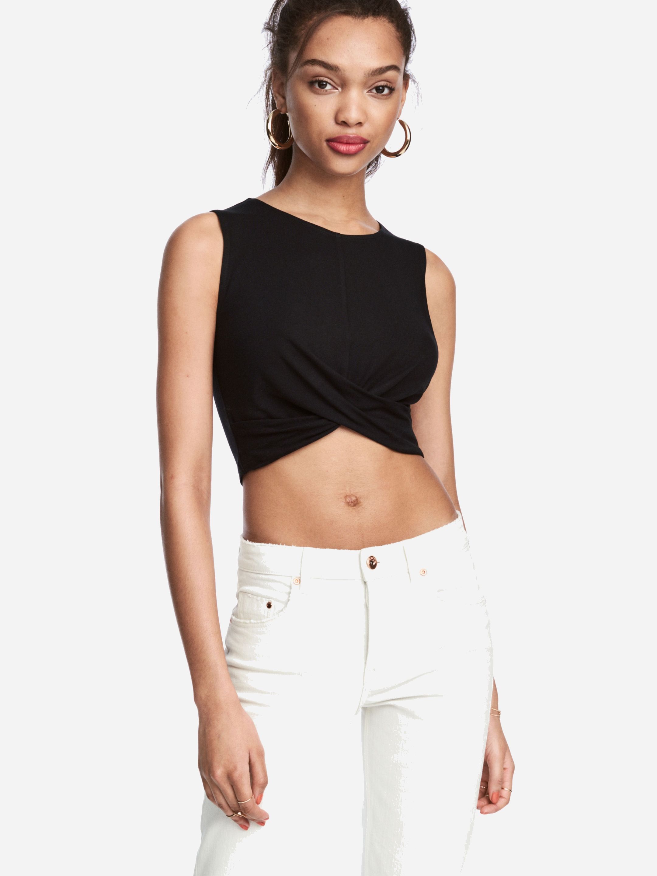 

Топ H&M 5126155-AAAD XL Черный