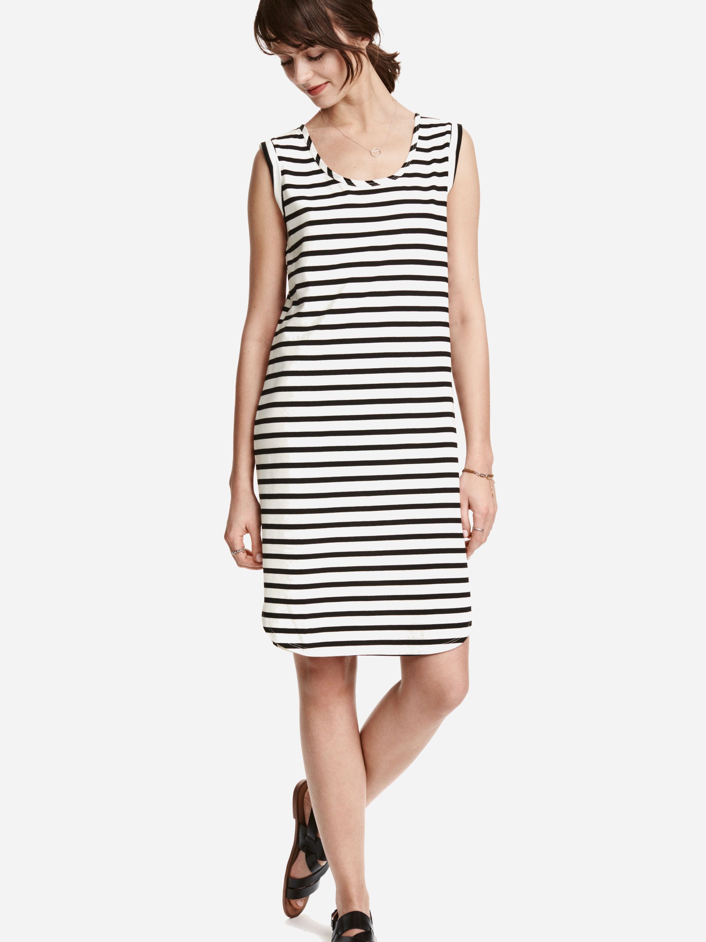 

Платье H&M 3886013-ACSP M Белое с черным