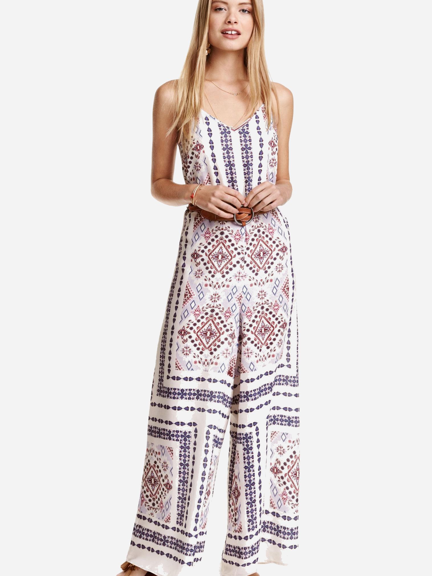 

Комбинезон H&M 3760533-ABSO 38 Молочный с разноцветным