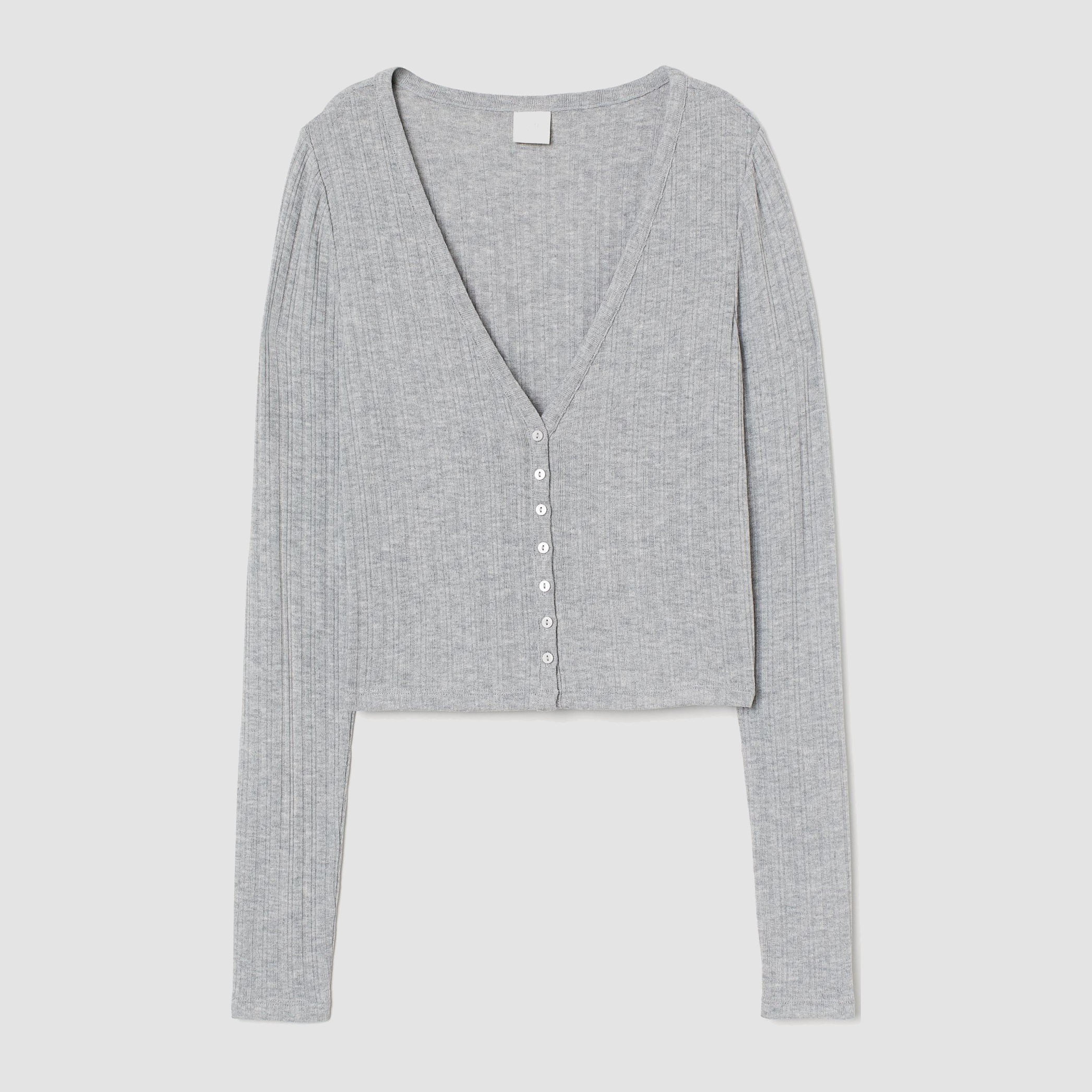 

Кардиган H&M 1204-8925582  Светло-серый, Кардиган H&M 1204-8925582 L Светло-серый