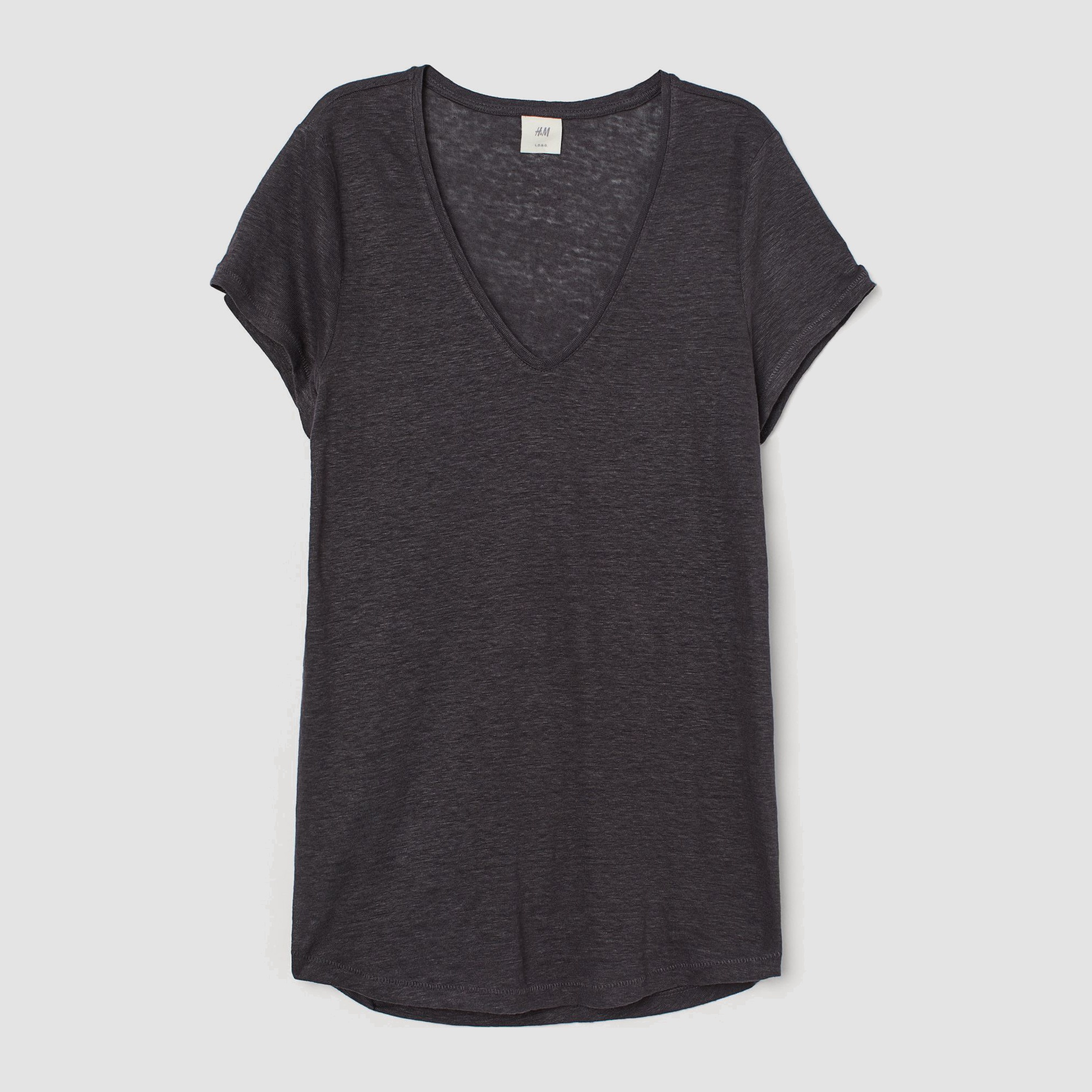 

Футболка H&M 2905-6175340 XS Темно-серая