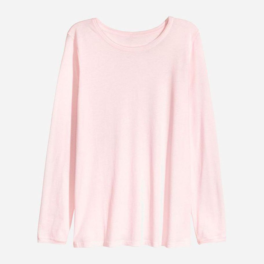 

Футболка с длинными рукавами H&M 01-0620424-9 134-140 см Светло-розовая (СА2000001452929)