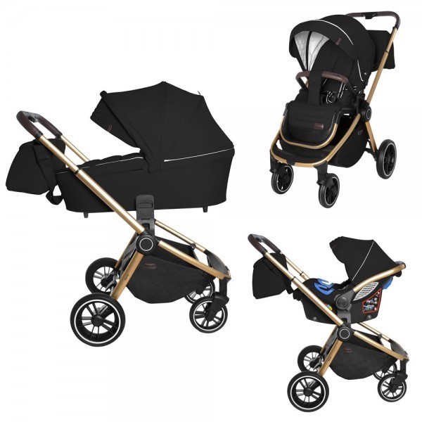 

Коляска универсальная CARRELLO Epica CRL-8511 (3in1) Space Black +дождевик /1/