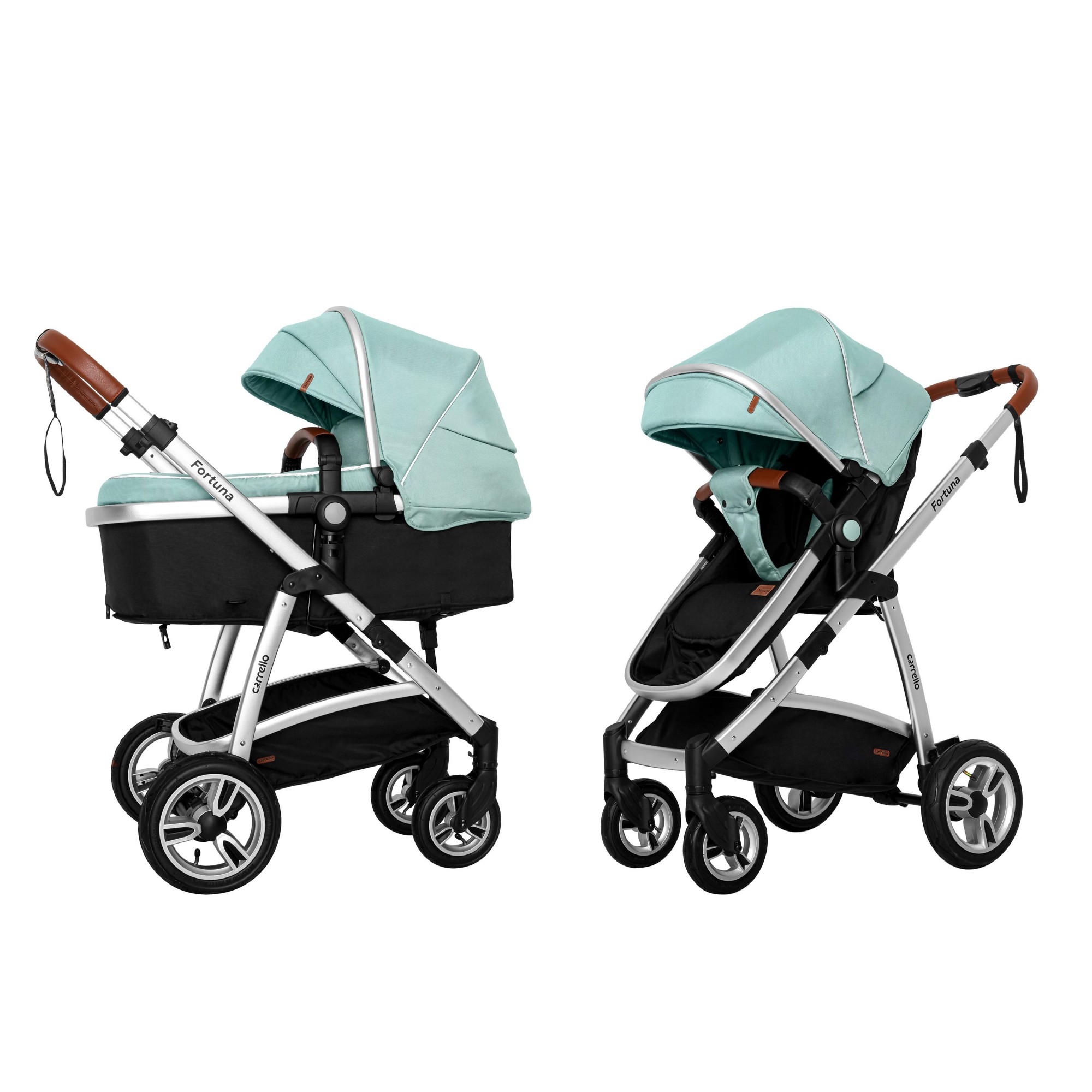 

Коляска универсальная CARRELLO Fortuna CRL-9001/1 Hawaii Blue 2в1 c матрасом +дождевик L /1/