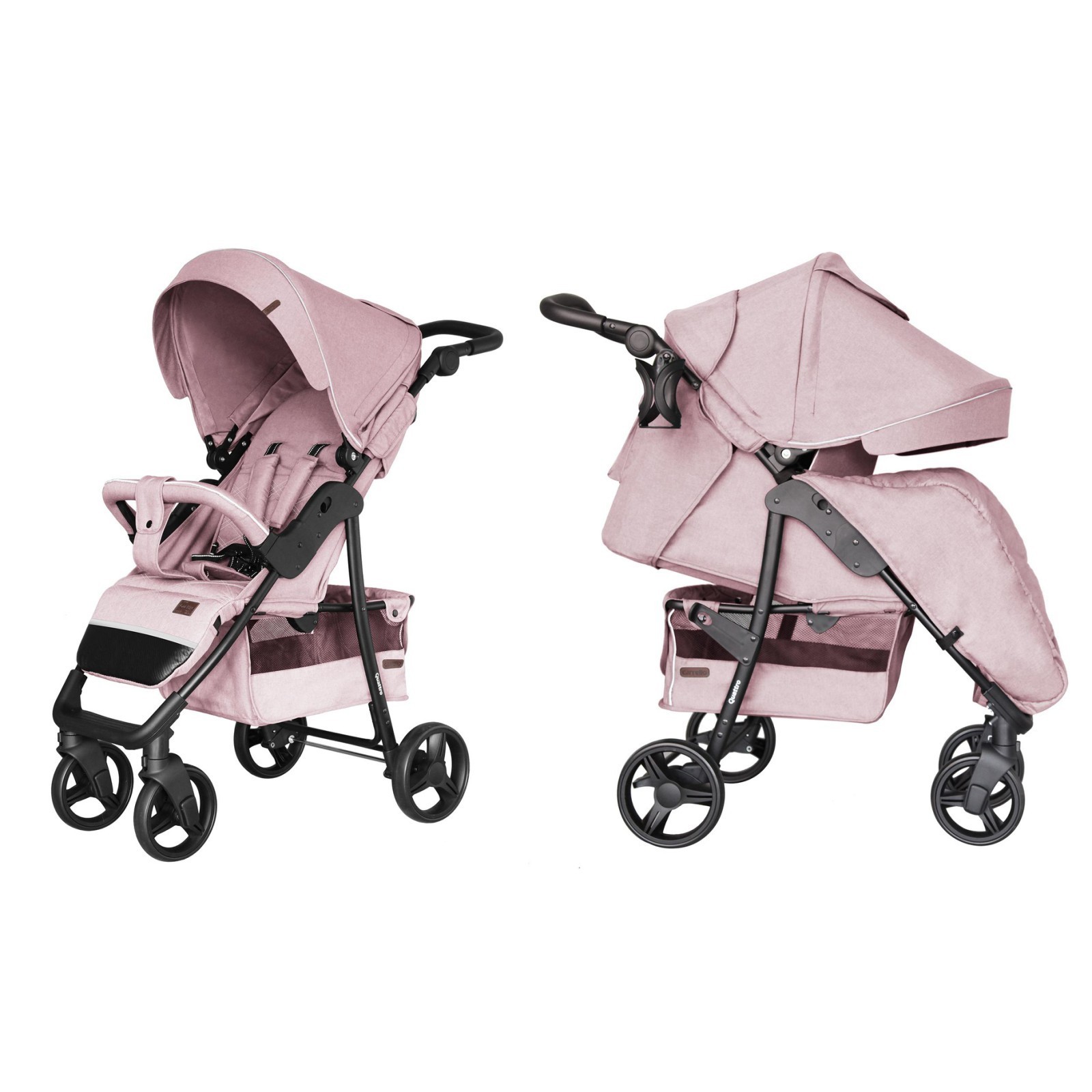 

Коляска прогулочная CARRELLO Quattro CRL-8502/3 Vanilla Pink +дождевик M /1/ MOQ