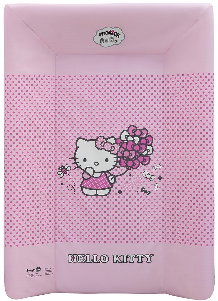 

Пеленальная доска Maltex жесткий с изголовьем 50х70 см hello kitty, розовый