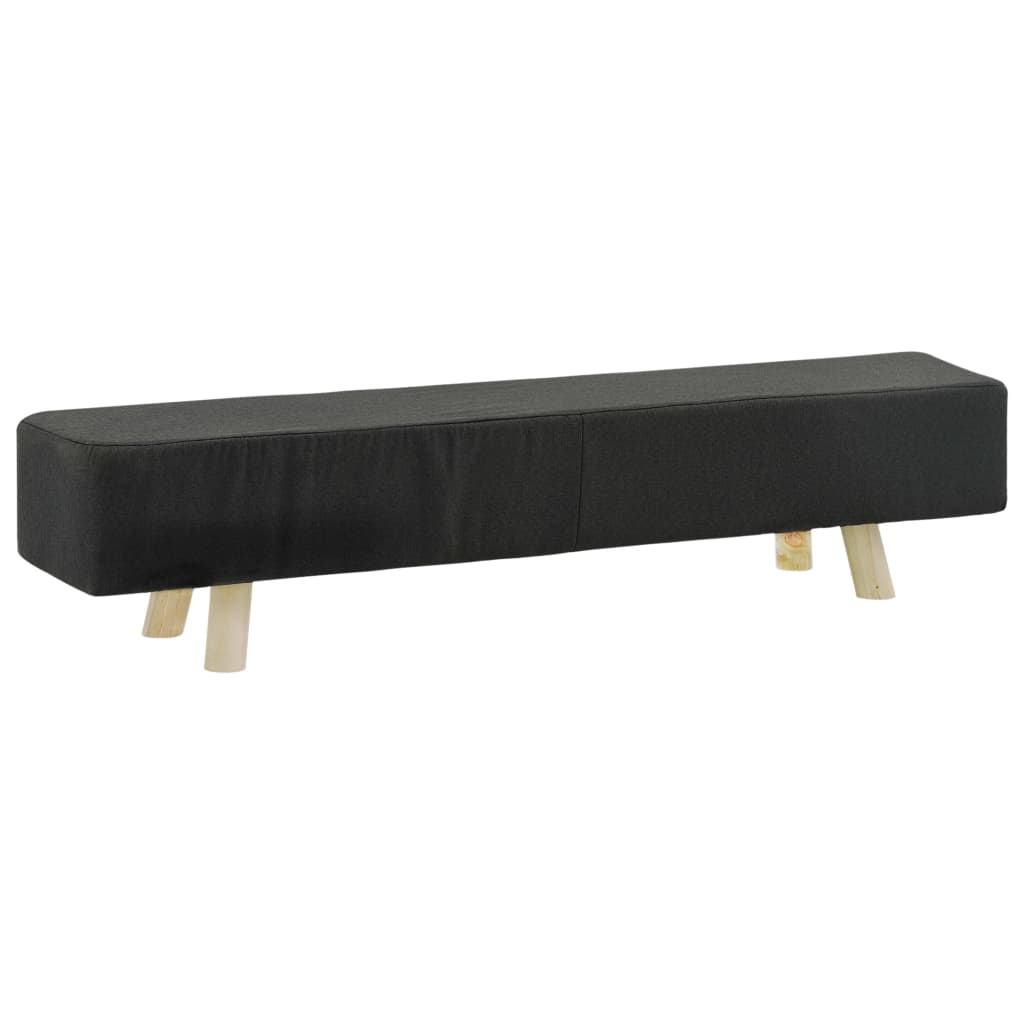 

М'яка банкетка Shumee 120x28x26 см темно сіра 288046