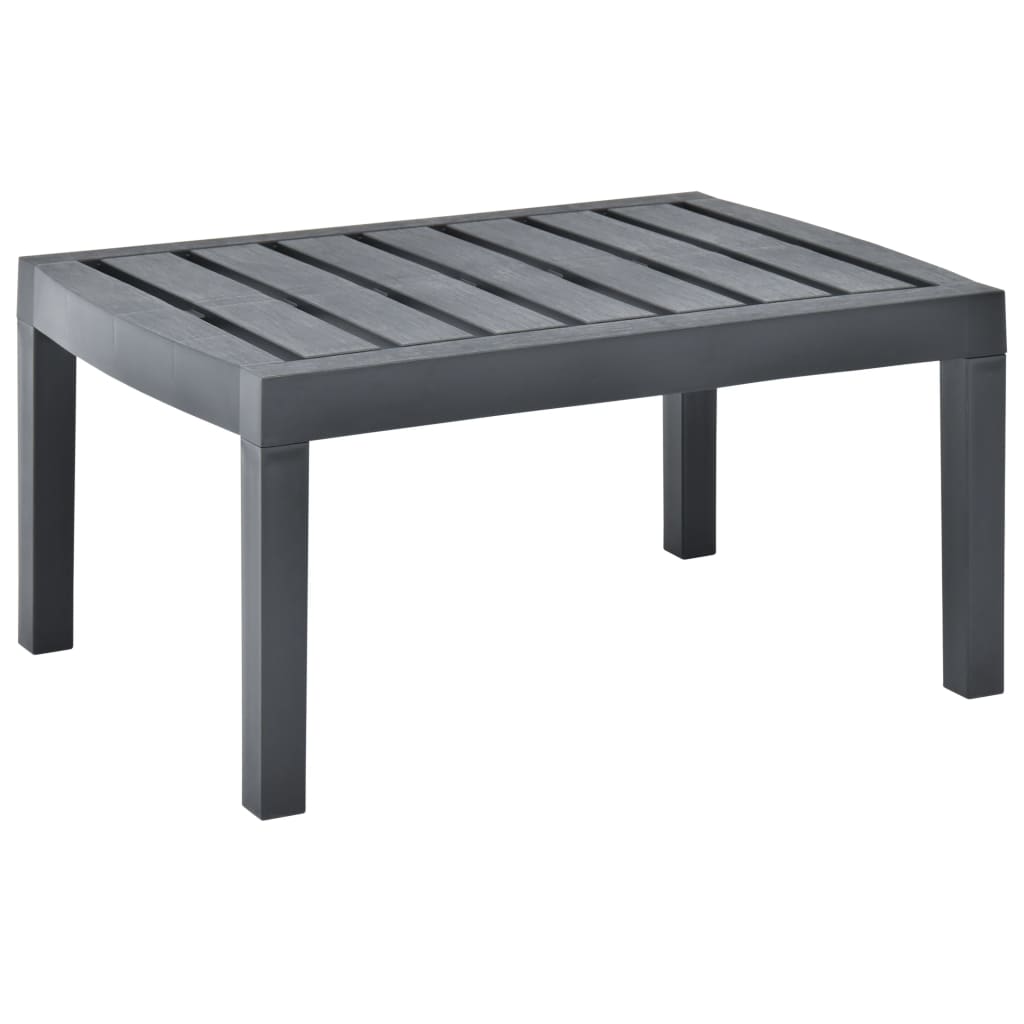 

Журнальний столик Shumee 78x55x38 см пластик антрацит 48815