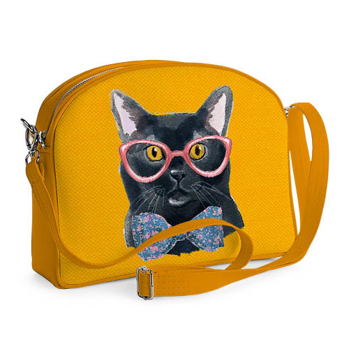

Сумка молодёжная College Presentville Кот в очках 29x23x8 см