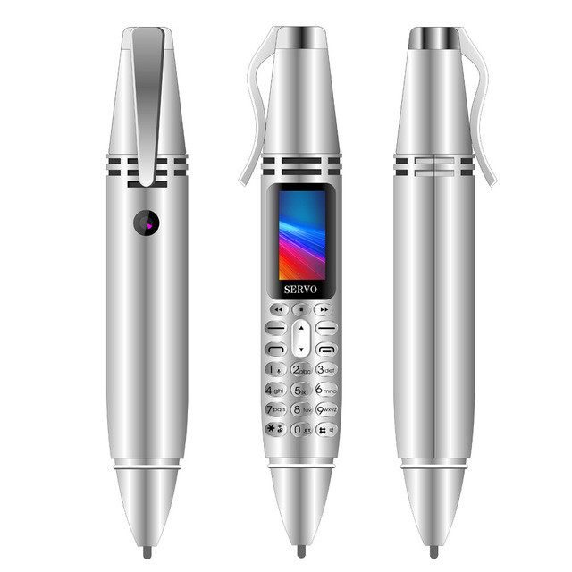 

Ручка мобильный телефон портативный с камерой Uniwa 0.08 MP и Bluetooth AK 007 серый