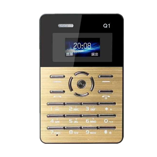 

Мини мобильный маленький телефон Gtstar Card Phone Q1 Gold