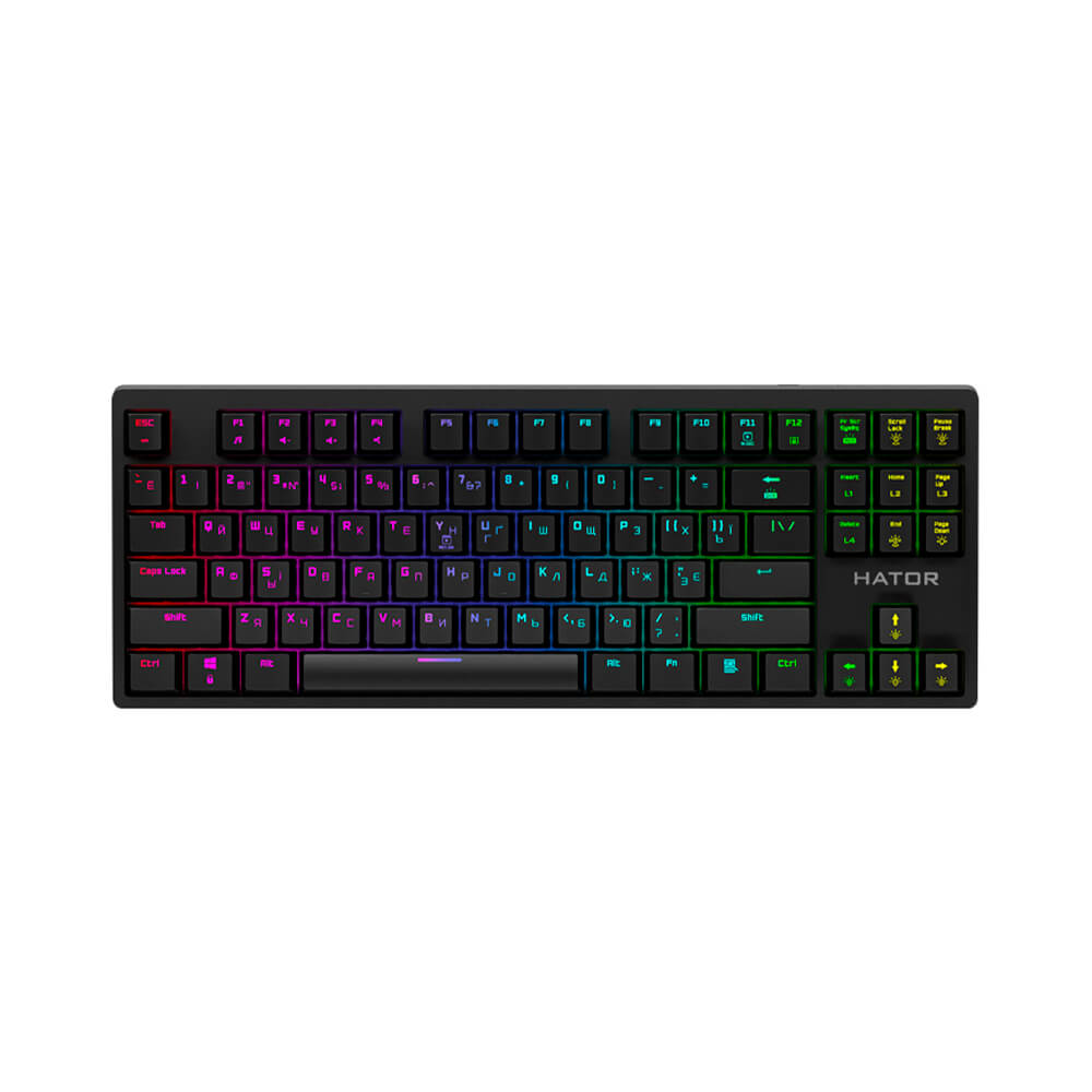 

Клавиатура Hator Rockfall Evo TKL Optical ENG/UKR/RUS (HTK-630) Black USB