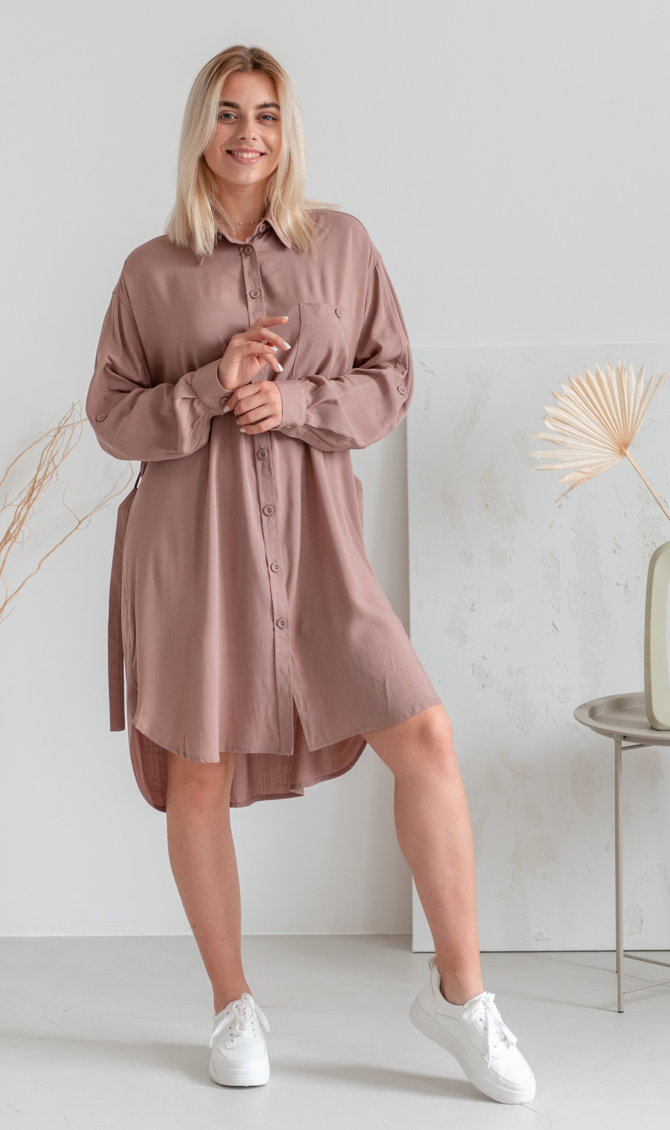 

Платье деми Wear me рубашка женское летнее из штапеля /M Коричневый 1w/19/34, Платье деми Wear me рубашка женское летнее из штапеля S/M Коричневый 1w/19/34