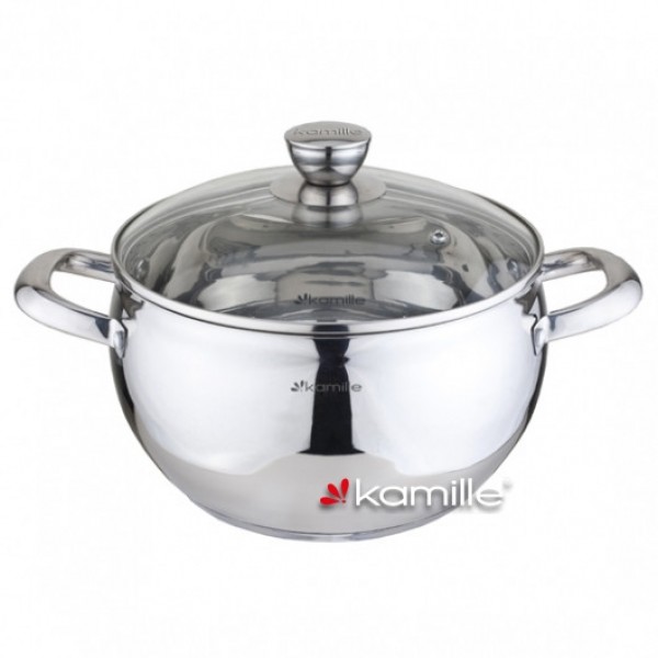 

Кастрюля из жаропрочного стекла с крышкой 4.1 л Kamille Ø20 см