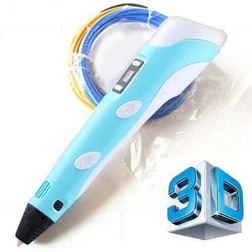 

Ручка 3D Pen 2 2 c LCD дисплеем принтер для рисования Blue (018237)