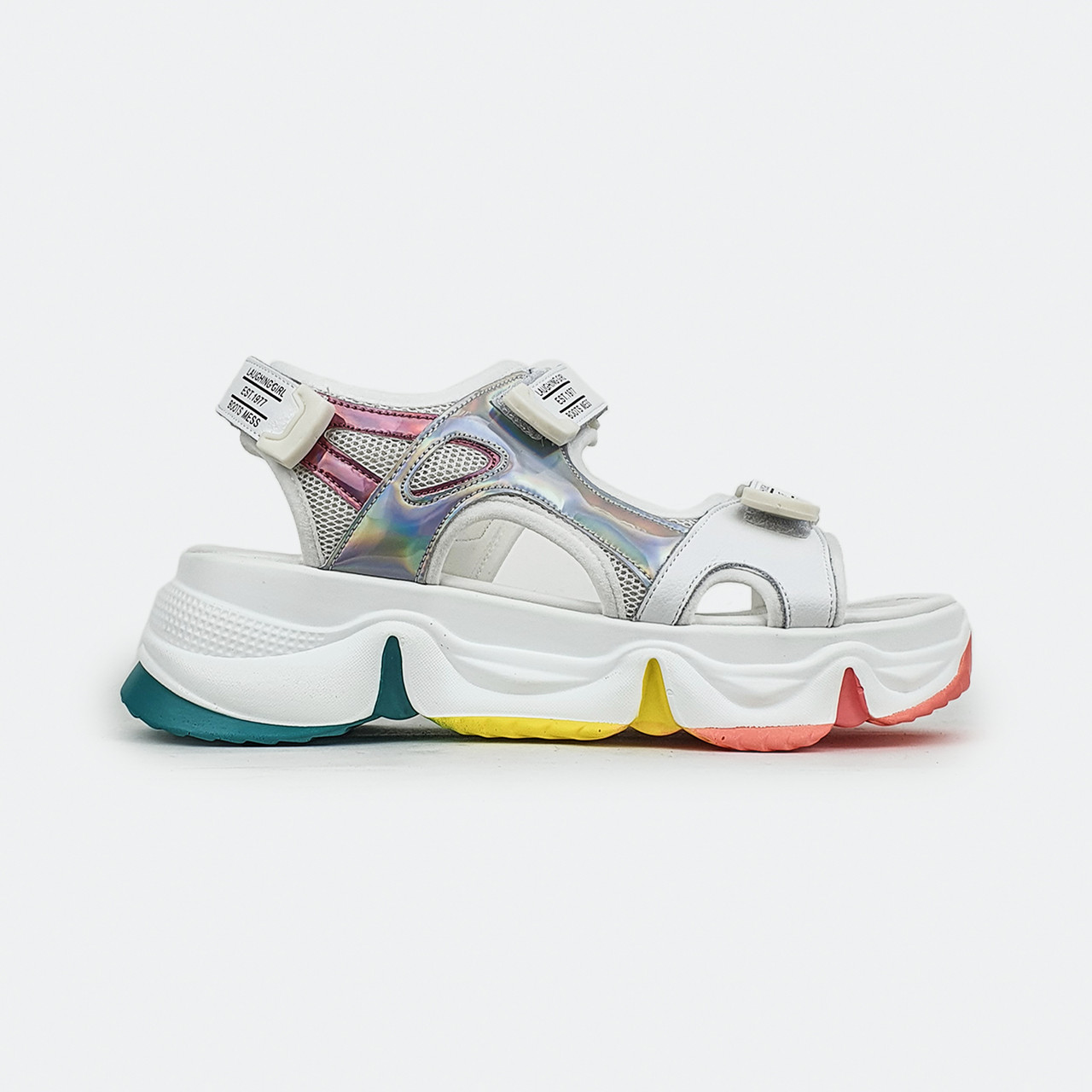 

Сандали женские на платформе спортивные белые 71201601 Fashion 39