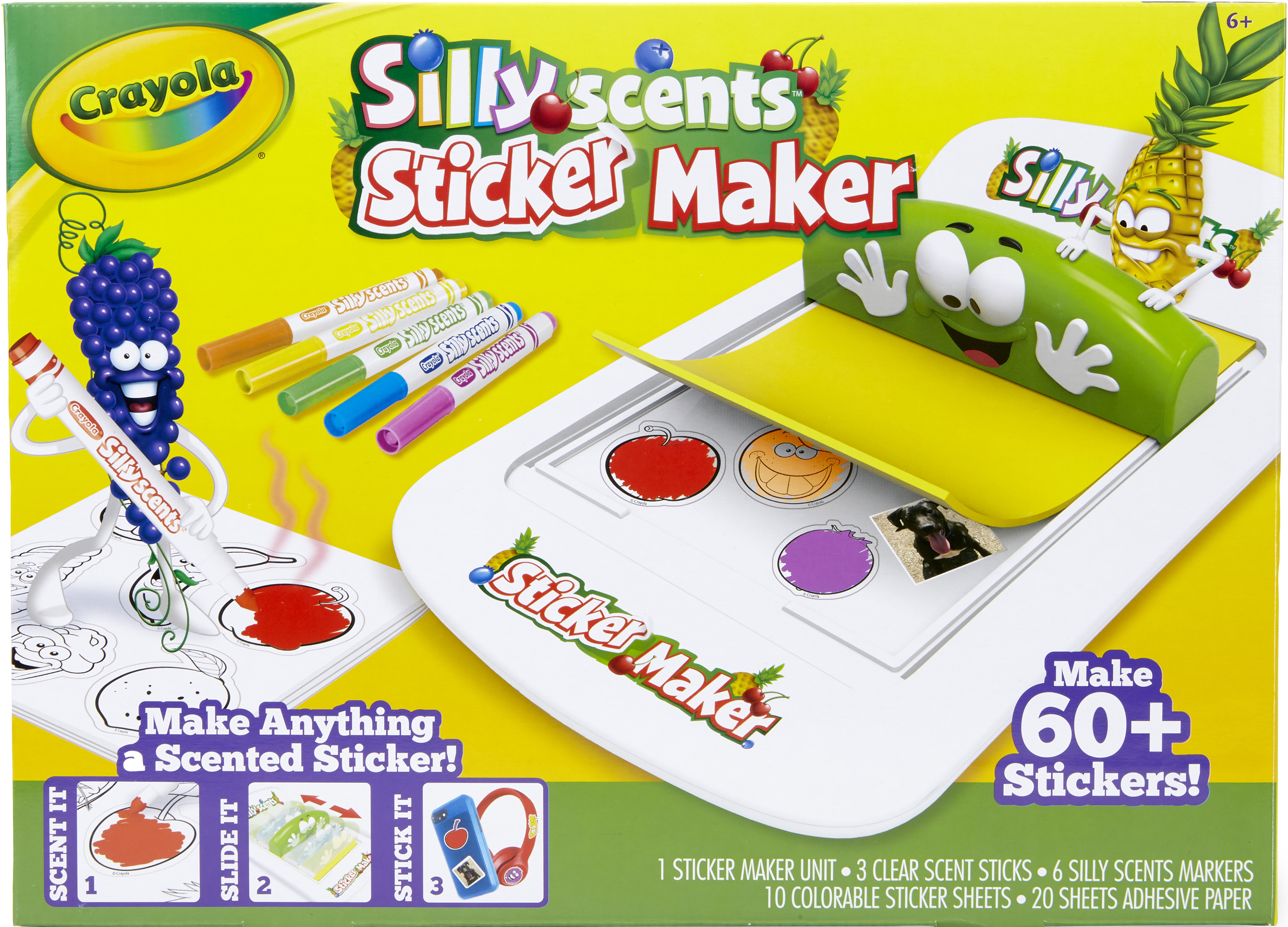 

Набор для творчества Crayola Silly Scents Создание ароматных стикеров (256367.004) (0071662072612)