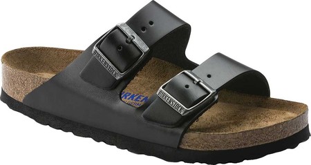 

Мужские шлепанцы Birkenstock Arizona Amalfi Leather Sandal with Soft Footbed Black Amalfi Leather 45