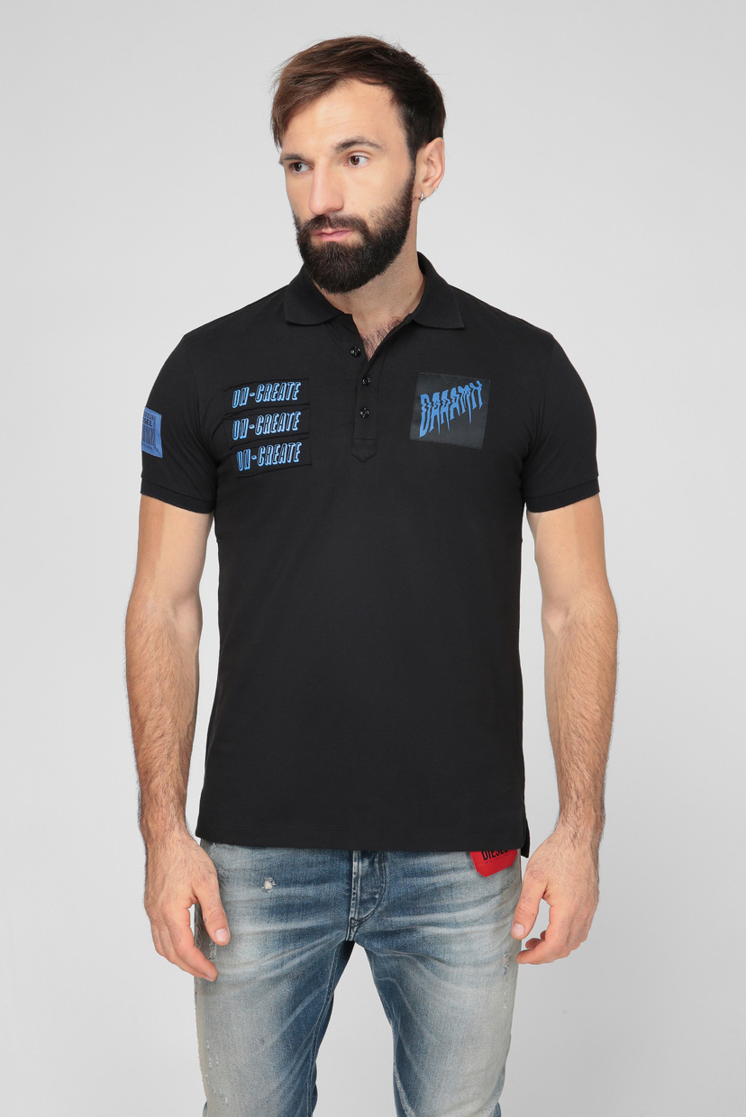 

Мужское черное поло T-RALF-PATCH Diesel M A00343 0CATM