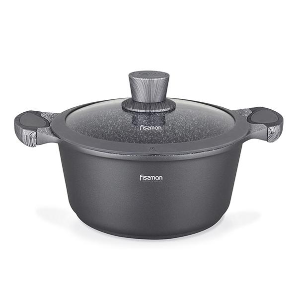 

Кастрюля Fissman PRESTIGE со стеклянной крышкой 24 см/4.3 л