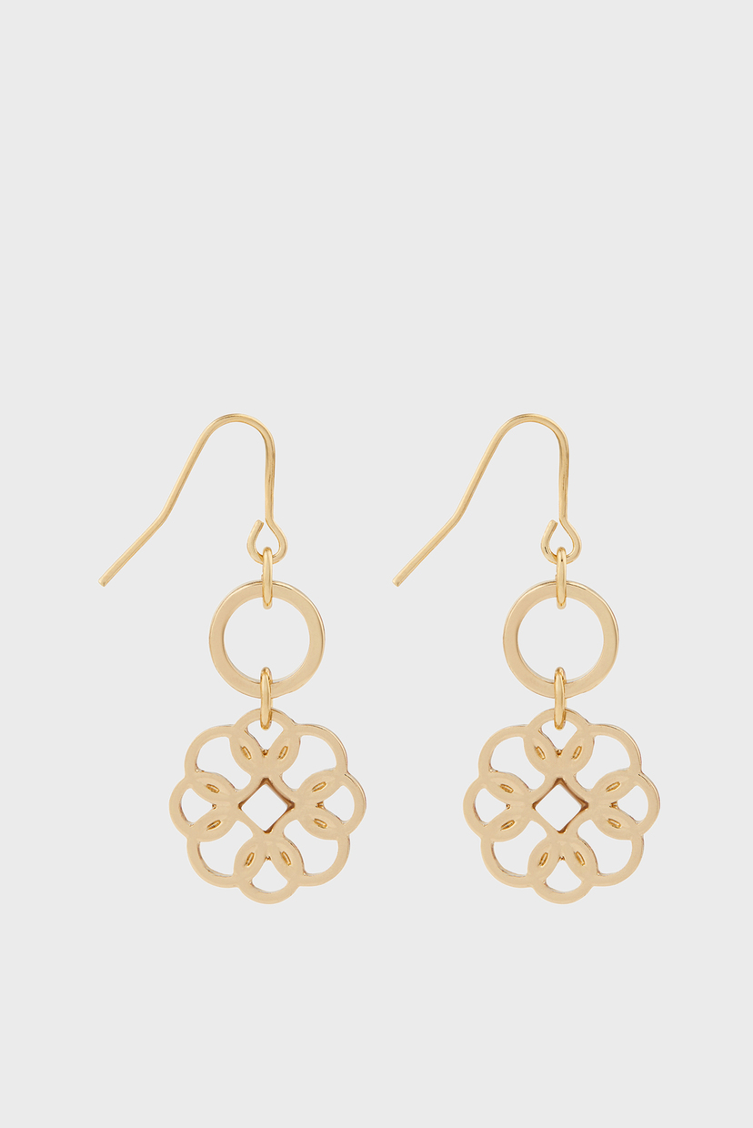 

Женские золотистые серьги SHORT FLORAL DROP Accessorize OS 881708