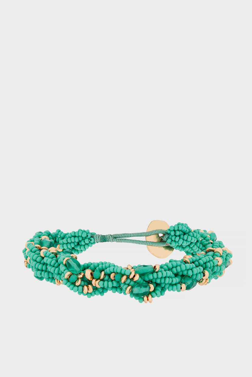 

Женский бирюзовый браслет BEADED TWIST BRACELE Accessorize OS 684692