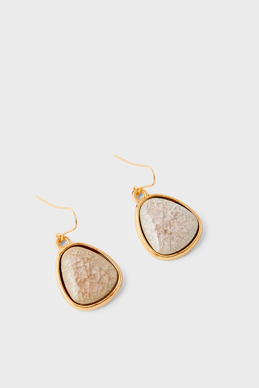 

Женские золотистые серьги IRREGULAR CERAMIC SH Accessorize OS 181815