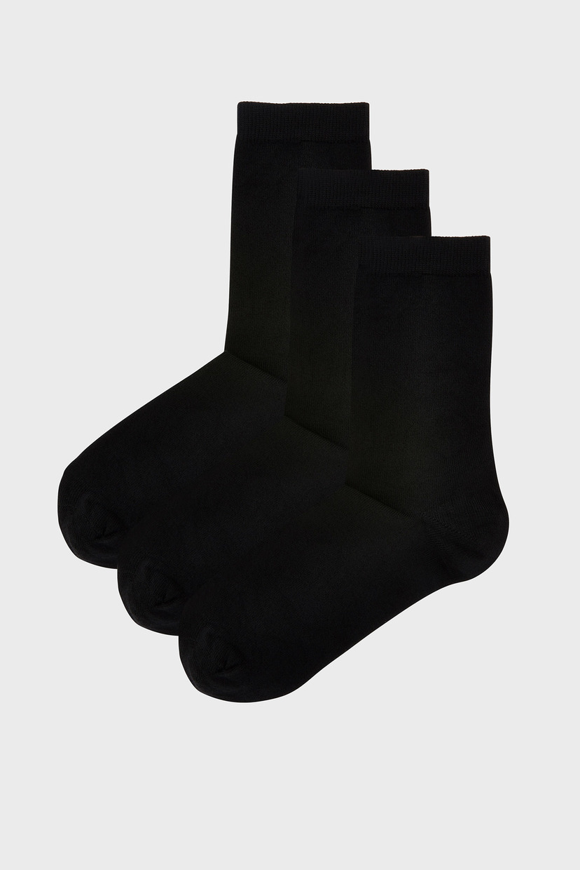 

Женские черные носки (3 пары) SUPERSOFT BAMBOO ANK Accessorize OS 996015