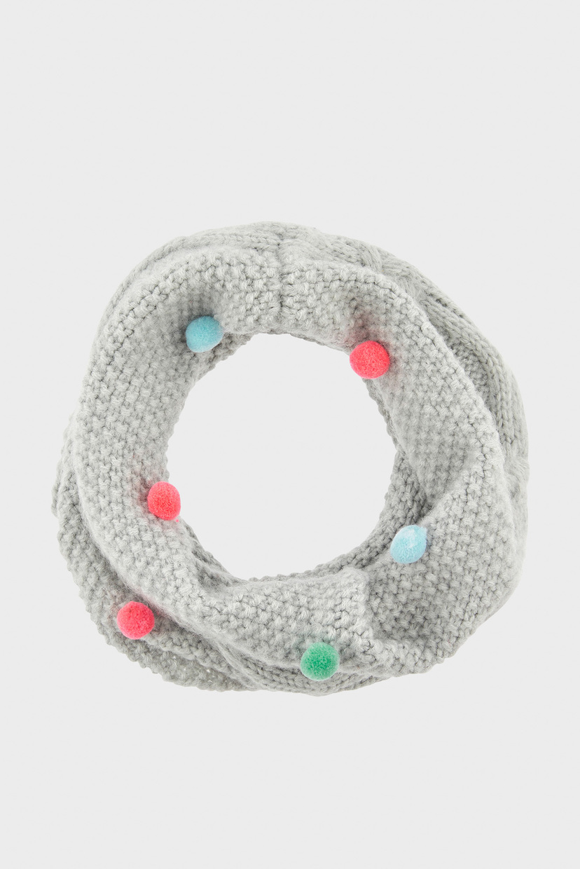 

Детский серый хомут MULTI MINI POM POM S Accessorize OS 783127