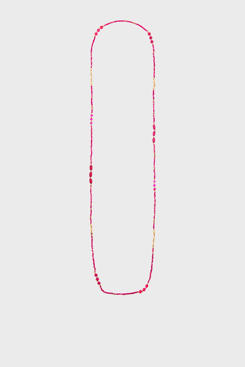 

Женская розовая подвеска SKINNY SEEDBEAD ROPE Accessorize OS 882843