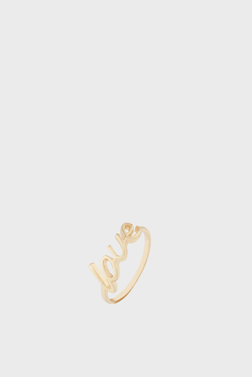 

Женское золотистое кольцо LOVE RING Accessorize L 894046