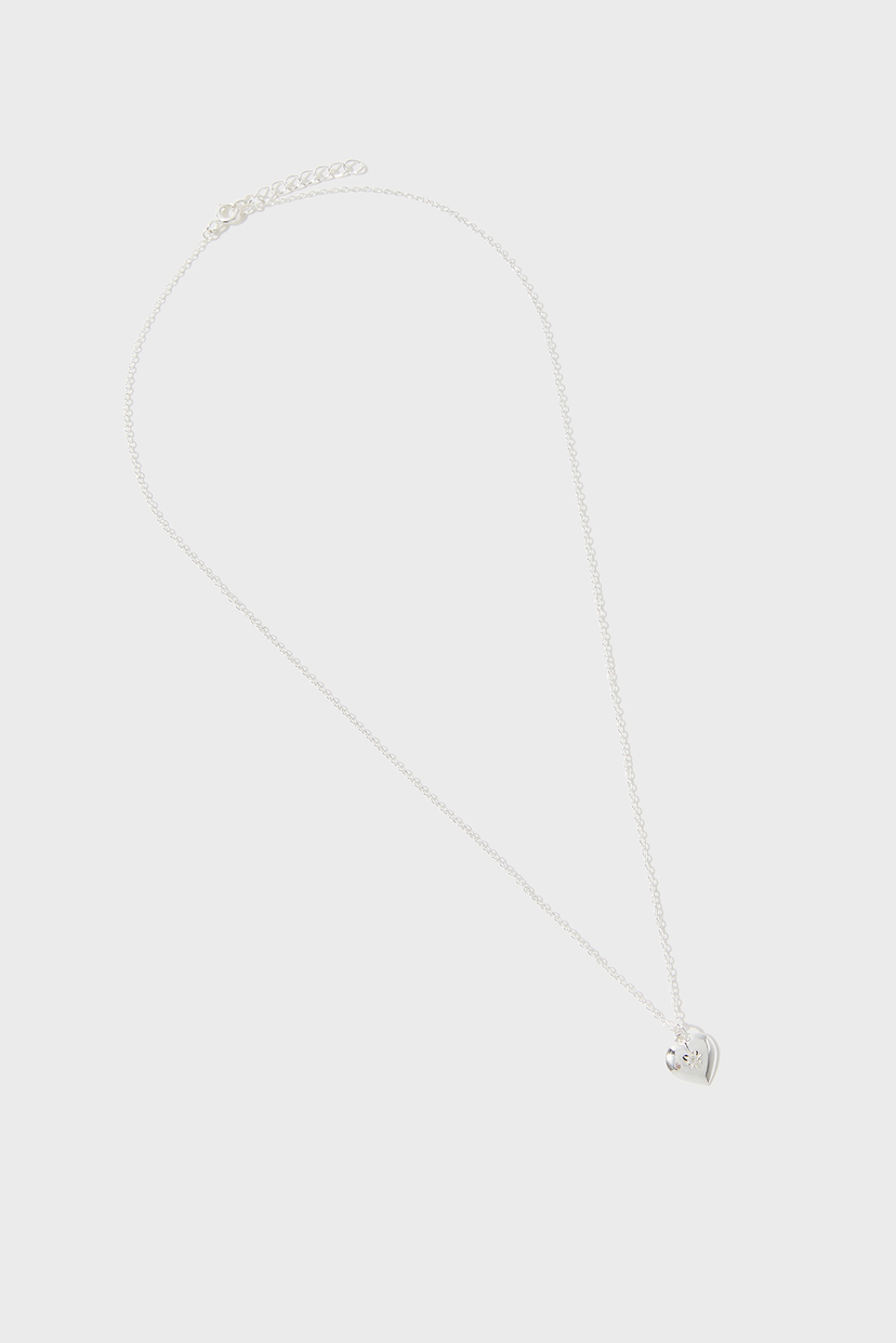 

Женская серебристая подвеска ST STONE SET HEART P Accessorize OS 182282