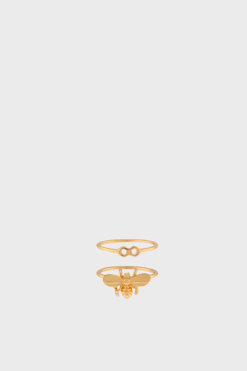 

Женские золотистые кольца (2 шт) Accessorize L 994077